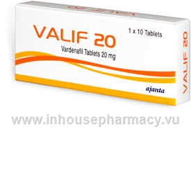 Valif (Vardenafil) 20mg 10 Tablets/Pack