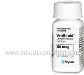 Synthroid (Levothyroxine) 50mcg (0.05mg) 90 Tablets/Pack