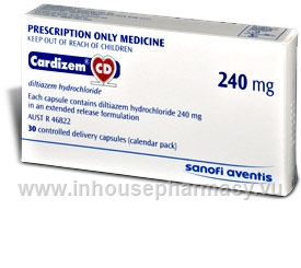 Cardizem CD 240mg 30 Capsules/Pack
