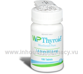 Westhroid-P 1.5 Grain 97.5mg 100 Tablets/Pack