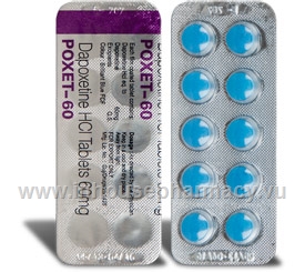 Poxet-60 (Dapoxetine 60mg) 10 Tablets/Strip