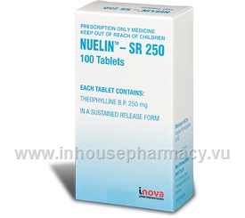 Nuelin SR 250 (Theophylline) 100 Tablets/Pack