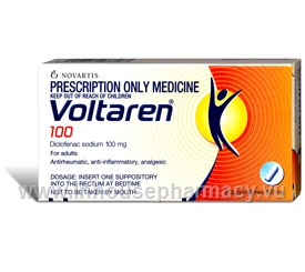 Voltaren 100 10 Suppositories/Pack