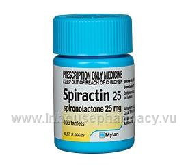 Spiractin 25 (Spironolactone) 100 Tablets/Pack