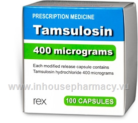 Tamsulosin 0.4mg 100 Capsules/Pack Rex