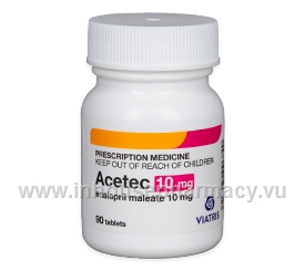 Acetec (Enalapril 10mg) 90 Tablets/Pack