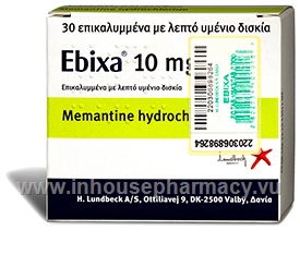 Ebixa (Memantine hydrochloride 10mg) 30 Tablets/pack (Turkish)