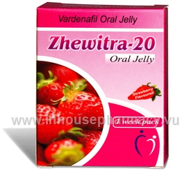 Zhewitra-20 Oral Jelly (Vardenafil 20mg) 7 Sachets/Pack