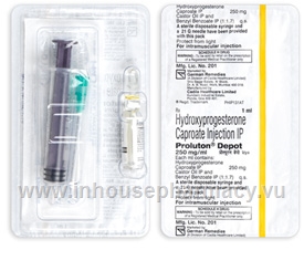 Proluton Depot 250mg/ml (Hydroxyprogesterone) 1ml vial