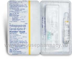 Proluton Depot 500mg/2ml (Hydroxprogesterone) 2ml vial