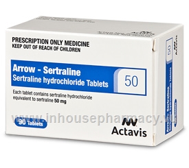 Arrow - Sertraline 50mg 90 Tablets/Pack