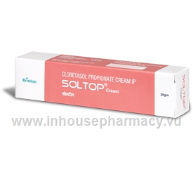 Soltop Cream (Clobetasol 0.05%) 30g/Tube