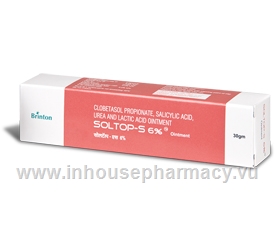 Soltop-S 6% Ointment (Clobetasol & Salicylic Acid) 30g/Pack