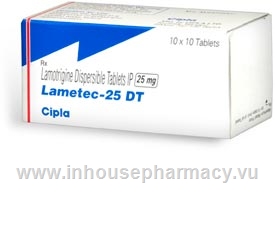 Lametec-25 DT (Lamotrigine Dispersible 25mg) 100 Tablets/Pack