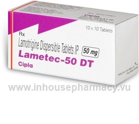 Lametec-50 DT (Lamotrigine Dispersible 50mg) 100 Tablets/Pack