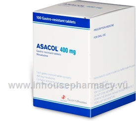 Asacol 400mg 100 Tablets/Pack