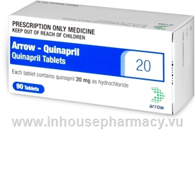 Arrow - Quinapril 20mg 90 Tablets/Pack