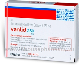 Vanlid 250mg (Vancomycin) 10 Capsules/Pack