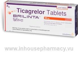 Brilinta 90mg (Ticagrelor) 14 Tablets/Pack
