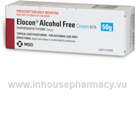 Elocon Alcohol Free Cream 0.1% (Mometasone) 50g/Pack