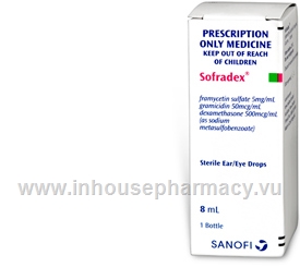 Sofradex Sterile Ear/Eye Drops 8ml/Pack