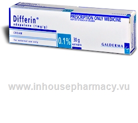 Differin 0 .1% Cream 30g Tube