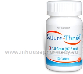 Nature-Throid 1.5 Grain - 100 Tabs/Bottle