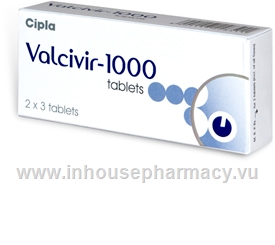 Valcivir-1000 (Valacyclovir) 1000mg 6 Tablets/Pack