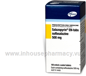Salazopyrin-EN 500mg 100 Tablets/Pack