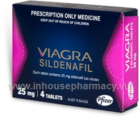 Viagra 25mg (sildenafil) 4 Tablets/Pack