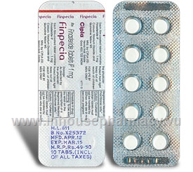 Finpecia 1mg (Cipla Goa Facility) 10 Tablets/Strip