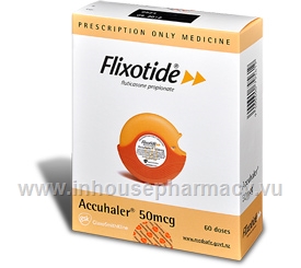 Flixotide (Fluticasone) Accuhaler 50mcg 60 Doses/Pack