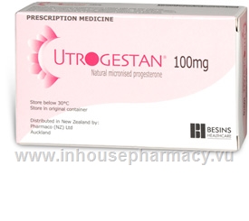 Utrogestan 100mg (Progesterone) 30 Capsules/Pack
