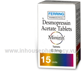 Minirin 0.1mg (Desmopressin) 15 Tablets/Pack