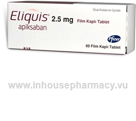 Eliquis (Apixaban 2.5mg) 60 Tablets/Pack (Turkish)