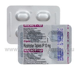 Rizact (Rizatriptan 10mg) 4 Tablets/Strip