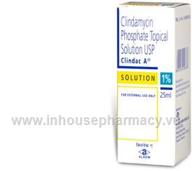 Clindac A (Clindamycin phosphate 1%) Topical Solution 25ml/Pack