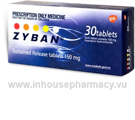 Zyban 150mg 30 Tablets/Pack