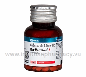 Neo-Mercazole 5 (Carbimazole 5mg) 120 Tablets/Bottle