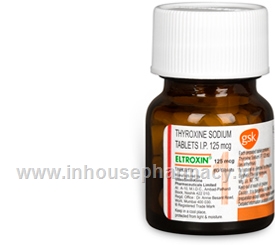 Eltroxin (Thyroxine Sodium 125mcg) 60 Tablets/Bottle