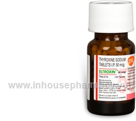 Eltroxin (Thyroxine Sodium 50mcg) 100 Tablets/Bottle