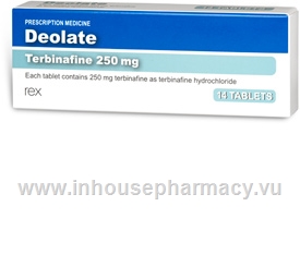 Deolate (Terbinafine 250mg) 14 Tablets/Pack