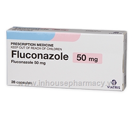 Fluconazole 50mg  28 Capsules/Pack