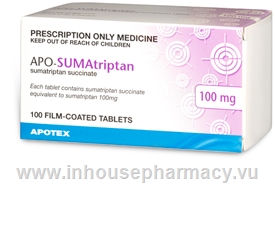 APO-Sumatriptan (Sumatriptan 100mg) 100 Tablets/Pack