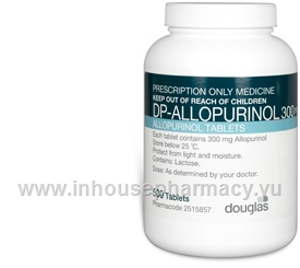 Allopurinol 300mg 500 Tablets/Pack