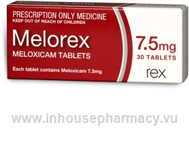 Melorex (Meloxicam 7.5mg) 30 Tablets/Pack