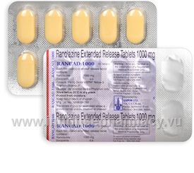 Rancad (Ranolazine 1000mg) Extended Release 10 Tablets/Strip