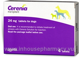 Cerenia (Maropitant citrate 24mg) 4 Tablets/Pack