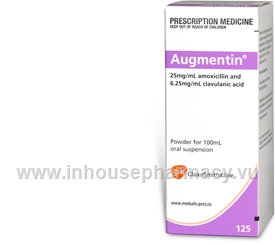 Augmentin (Amoxycillin and Clavulanic Acid 125mg/5ml) Oral Suspension