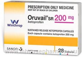 Oruvail SR (Ketoprofen 200mg) 28 Capsules/Pack